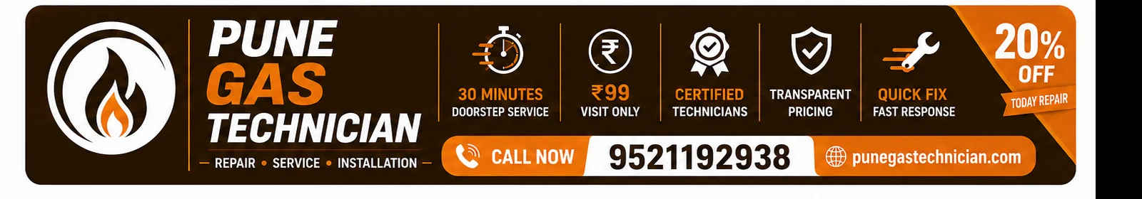 Pune Gas Technician service information and contact number